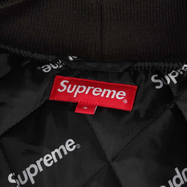 メンズSupreme シュプリーム ジャケット バックロゴ フーデッド ナイロンジャケット 2-Tone Hooded Sideline Jacket 15AW ブラック 黒 S アウター ブルゾン【メンズ】