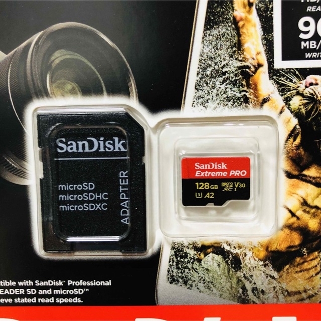 SanDisk(サンディスク)の新品 128ギガ エクストリームプロ スマホ/家電/カメラのPC/タブレット(PC周辺機器)の商品写真