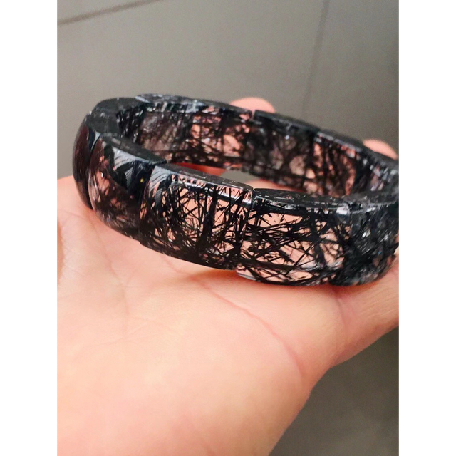 特別セーフ ⭐︎【天然】ブラックルチルクォーツ ブレスレット 66.9g