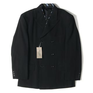 コムデギャルソン(COMME des GARCONS)のCOMME des GARCONS コムデギャルソン ジャケット Sleep スリープ期 タイ付き ダブルブレスト ウール テーラードジャケット HOMME PLUS AD1995 アーカイブ 95AW ブラック 黒 S アウター ブレザー 日本製【メンズ】(テーラードジャケット)