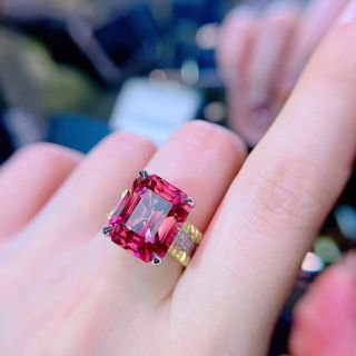 Worldstoneのリング天然トルマリン ダイヤ リング13.53ct k18 ¥