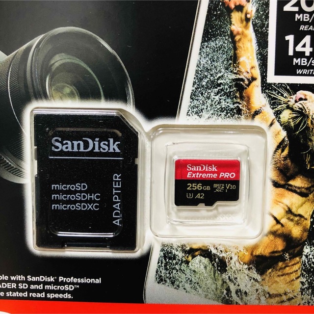 SanDisk(サンディスク)の⭐︎4枚⭐︎マイクロSDカード 256GB Extreme PRO スマホ/家電/カメラのPC/タブレット(PC周辺機器)の商品写真