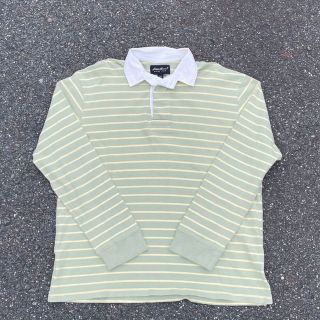 エディーバウアー(Eddie Bauer)のused eddie bauer ボーダーポロシャツ　長袖(ポロシャツ)