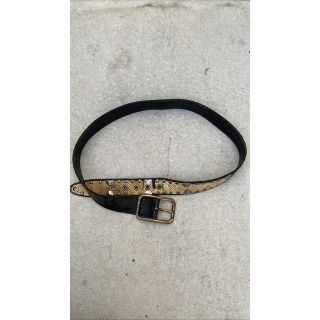 ドルチェアンドガッバーナ(DOLCE&GABBANA)の【希少】DOLCE&GABBANA python studs belt(ベルト)