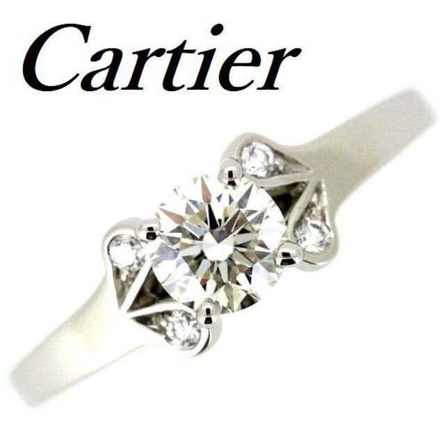 お歳暮 ダイヤリング バレリーナ カルティエ - Cartier 0.41ct #46 H-VVS2-3EX リング(指輪)