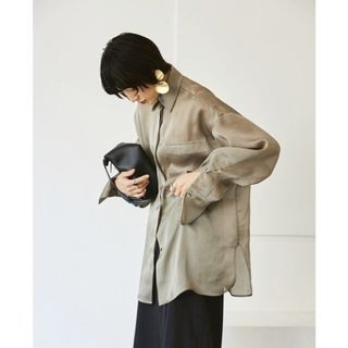 トゥデイフル(TODAYFUL)の【美品】TODAYFUL Organdy Pocket Shirts ブラウス(シャツ/ブラウス(長袖/七分))