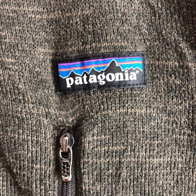 Patagonia パタゴニア　ワンポイントロゴ　ジップスウェット　L