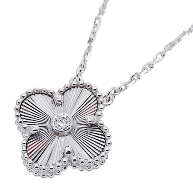 【コンビニ受取対応商品】 Van Cleef & Arpels - ヴァンクリーフ&アーペル ネックレス ヴィンテージ アルハンブラ ギヨシェ ネックレス