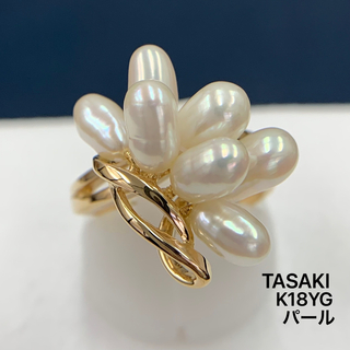 タサキ(TASAKI)のK18YG 真珠　パール　タサキ　リング　指輪(リング(指輪))