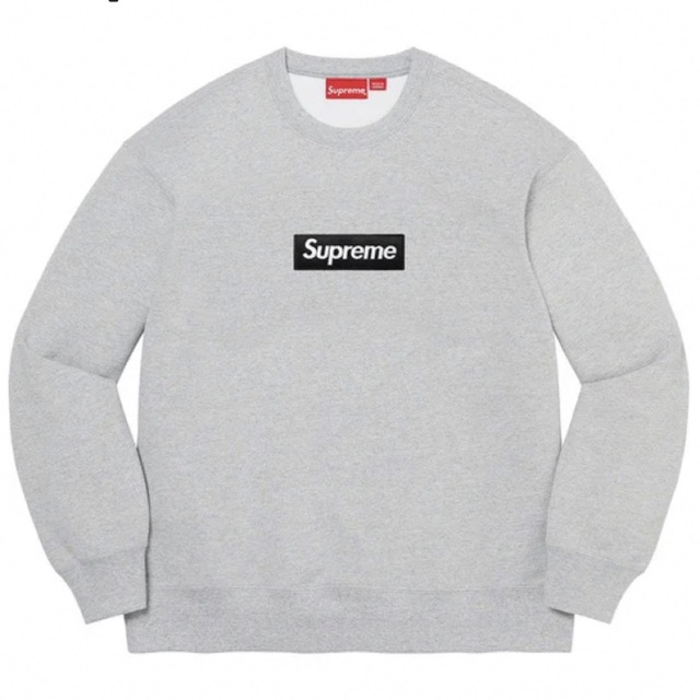 トップスsupreme boxlogo Mサイズ ボックスロゴ グレー