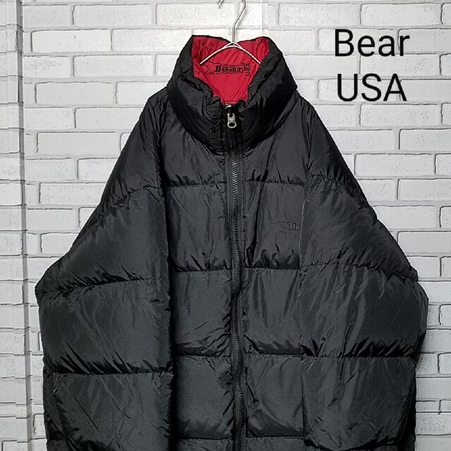 oMIXw商品名【Bear USA】ベアー　リバーシブルダウンジャケット　90s オーバーサイズ