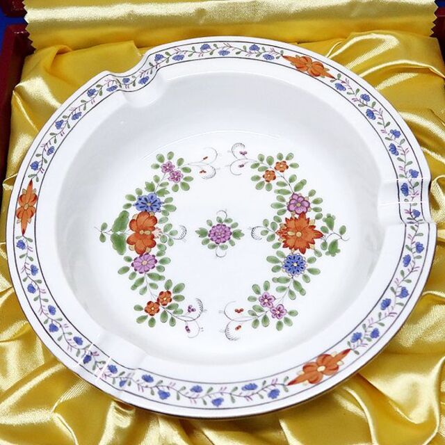 Meissen マイセン/※ 1級品 上級多彩装飾 金彩 インドの華 蓋物　美品