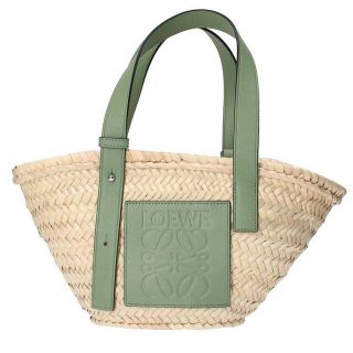 ロエベ(LOEWE)のロエベ BASKETBAG レザーロゴ付きバスケットハンドバッグ メンズ S(その他)