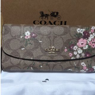 コーチ(COACH)のCOACH  長財布　シグネチャー花柄２(財布)