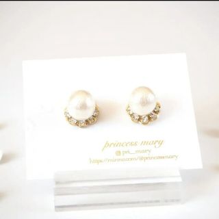 お試し価格》mini♡﻿cotton pearl bijouピアス(ピアス)