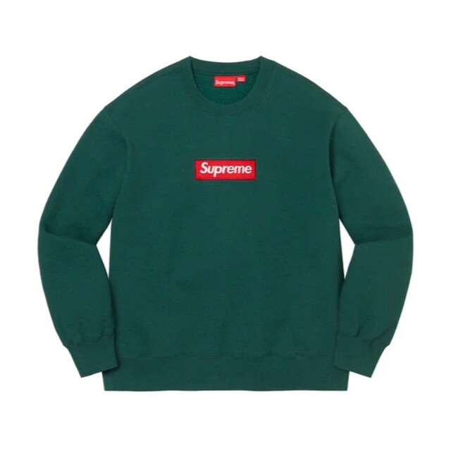 Supreme Box Logo Crewneck Dark Pine Sサイズ