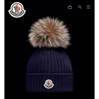 モンクレール(MONCLER)のmoncler ニットビーニー　ニット帽(ニット帽/ビーニー)