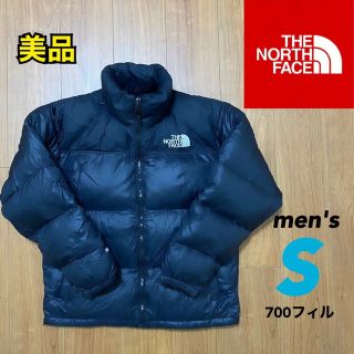 ザノースフェイス(THE NORTH FACE)の【美品】US規格★ノースフェイス　ヌプシ　ダウンジャケット　ブラック　メンズ S(ダウンジャケット)