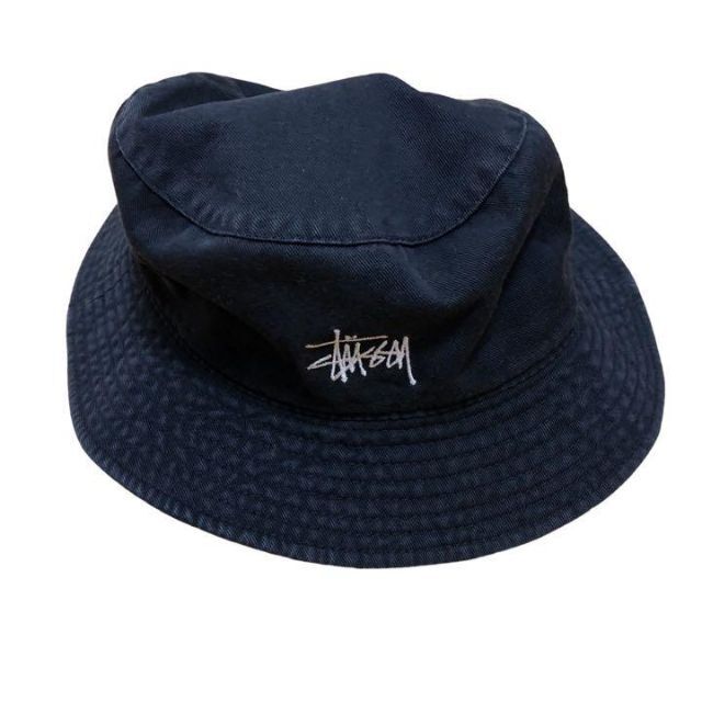 激レア 00s old stussy オールド 刺繍ロゴ クラッシャー ハット-