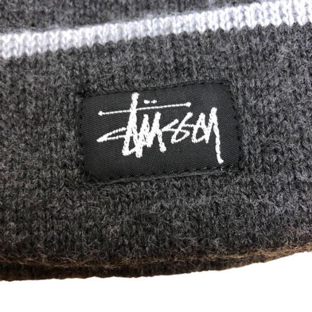 90s ステューシー stussy ワンポイントロゴ　ニット帽　ビーニー