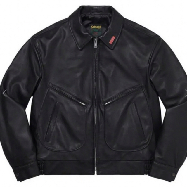 supreme 21ss schott leather work jacket