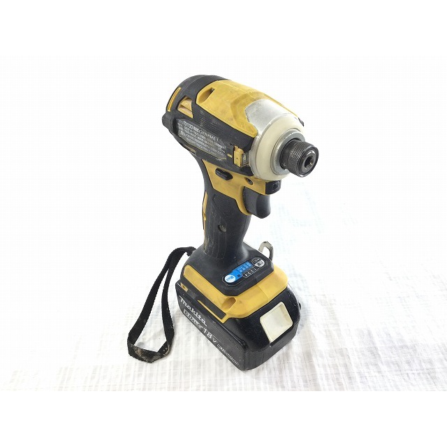 ☆品☆ makita マキタ 18V 充電式インパクトドライバ TD172D バッテリー1個(BL1860B)付き 充電器(DC18RC)付き 63270