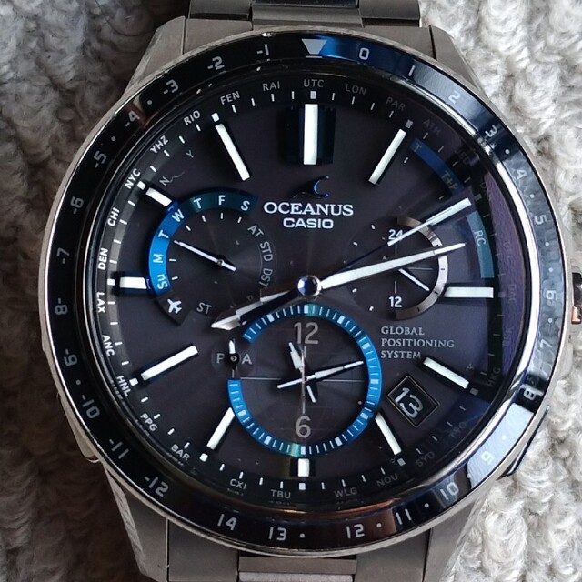 上質で快適 Casio - CASIO OCEANS GPSソーラー OCW-G1100T-1AJF 腕時計
