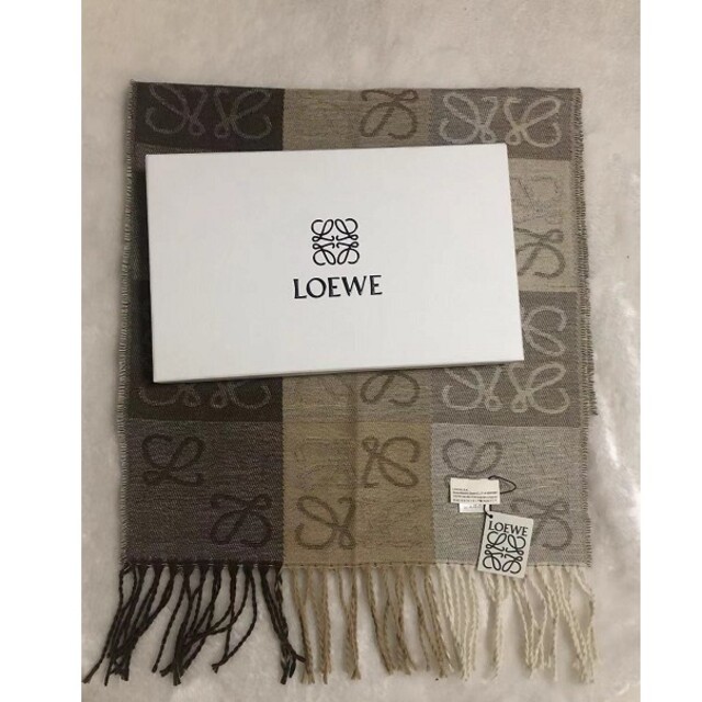 LOEWE アナグラム カシミヤマフラー LOEWE アナグラム カシミヤマフラー