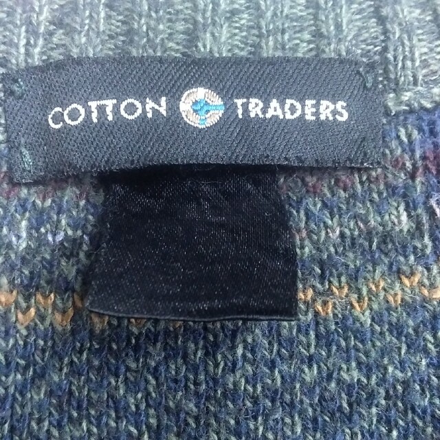 COTTON TRADERS  3D編み込みデザインニット　vintage