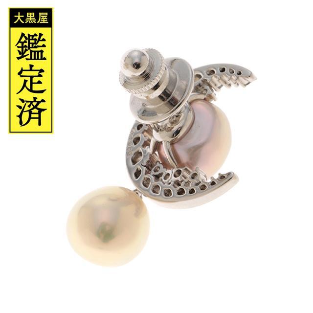 海外 正規品】 MIKIMOTO - ミキモト ピンブローチ ホワイトゴールド