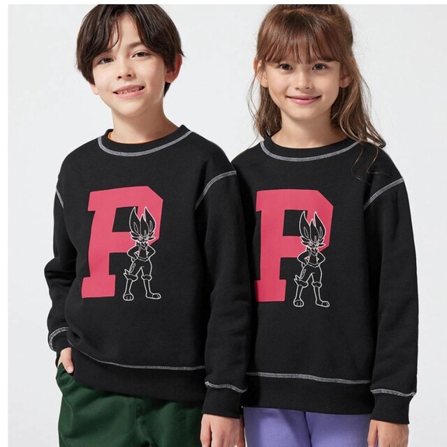 GU(ジーユー)のGU　スウェットプルオーバーKIDS キッズ/ベビー/マタニティのキッズ服女の子用(90cm~)(Tシャツ/カットソー)の商品写真