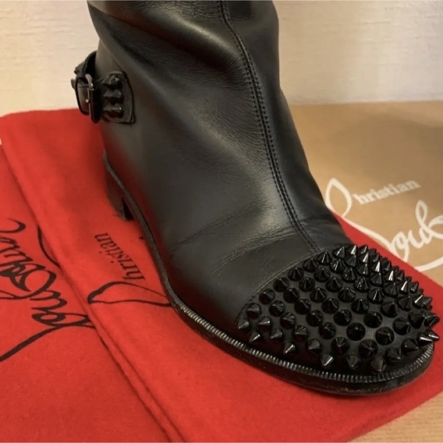 Christian Louboutin - ルブタン ブーツ スタッズ☆ブラックの通販 by