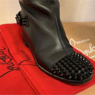 【極美品】Louboutin ルショッパーブーツ  351/2 イタリア製