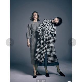 リリーブラウン(Lily Brown)の新品　リリーブラウン　オリジナルチェックコート(ロングコート)