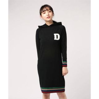 ダブルスタンダードクロージング(DOUBLE STANDARD CLOTHING)のダブルスタンダードクロージング ♡ ニットワンピース　イニシャル　ロゴ(ひざ丈ワンピース)