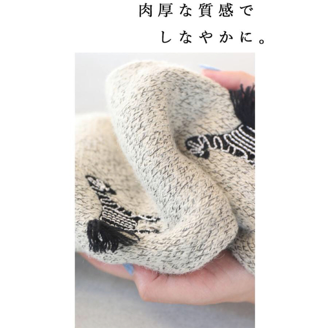 cawaii(カワイイ)の★最終価格★cawaii シマウマ　刺繍　ニット レディースのトップス(ニット/セーター)の商品写真