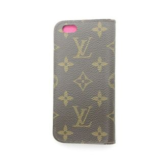 ルイヴィトン(LOUIS VUITTON)のルイヴィトン iPhone6ケース フォリオ モノグラムキャンバス ローズ 茶(その他)