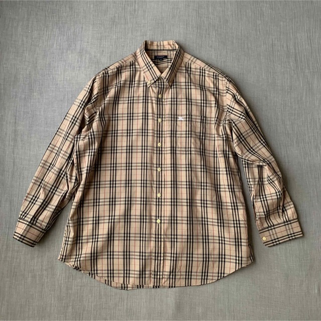 美品 BURBERRY LONDON ビッグサイズ ノバチェックシャツ XL 割引発見