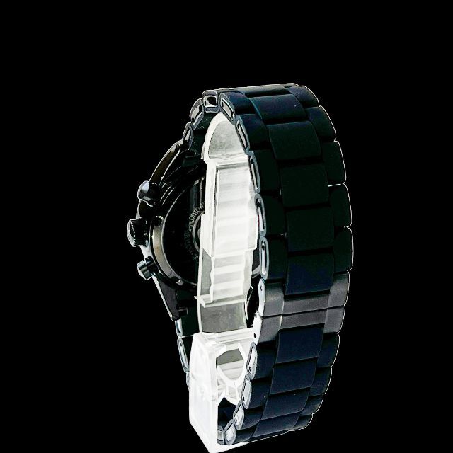 Emporio Armani(エンポリオアルマーニ)の【新品未使用】定価４.７万★エンポリオアルマーニ★メンズ腕時計黒ブラック メンズの時計(腕時計(アナログ))の商品写真