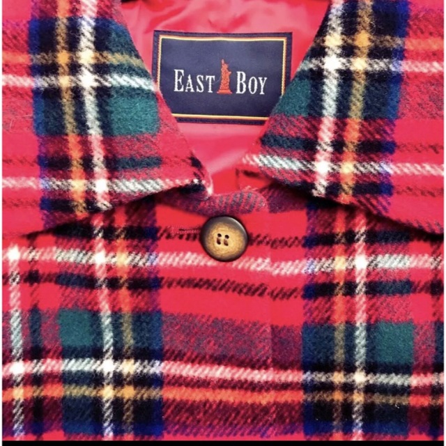 EASTBOY(イーストボーイ)のEAST BOY コート チェック タータンチェック 秋冬 赤 可愛い レディースのジャケット/アウター(その他)の商品写真