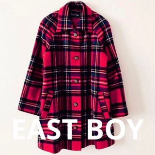 イーストボーイ(EASTBOY)のEAST BOY コート チェック タータンチェック 秋冬 赤 可愛い(その他)