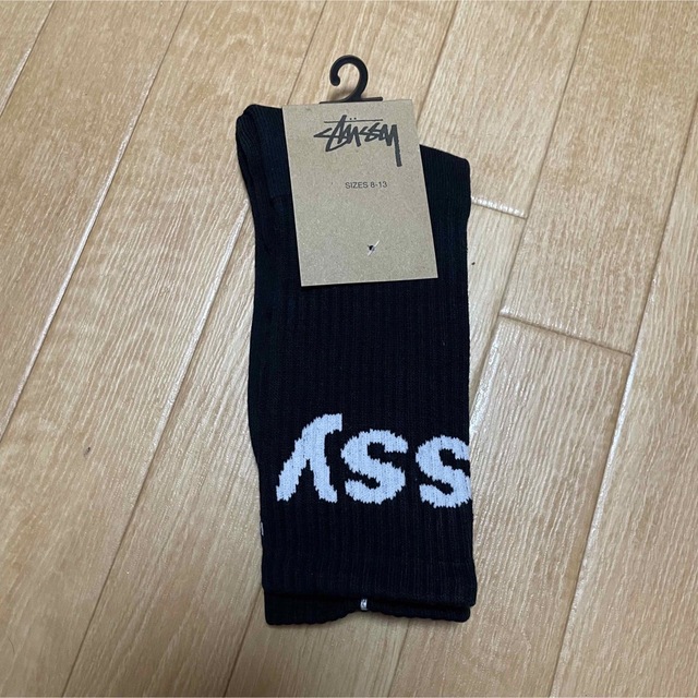 STUSSY(ステューシー)の新品 未使用 stussy ステューシー ソックス ブラック 靴下 メンズのレッグウェア(ソックス)の商品写真