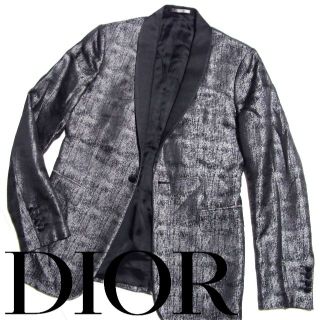 ディオールオム(DIOR HOMME)の17AW ディオールオム シルク タキシード ジャケット ショールカラー 44R(テーラードジャケット)