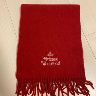 ヴィヴィアンウエストウッド(Vivienne Westwood)のVivienne Westwood ヴィヴィアン  マフラー ウール　赤(マフラー/ショール)