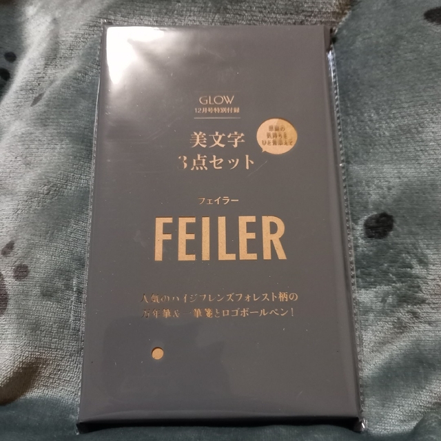 FEILER(フェイラー)のグロー付録　フェイラー  美文字3点セット　万年筆＆一筆箋とロゴボールペン インテリア/住まい/日用品の文房具(その他)の商品写真