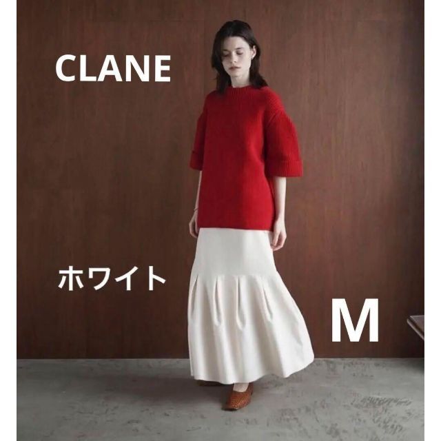 CLANE - ブタイヌミッフィー　クラネ　ロングスカート　M  ホワイト　新品未使用✨