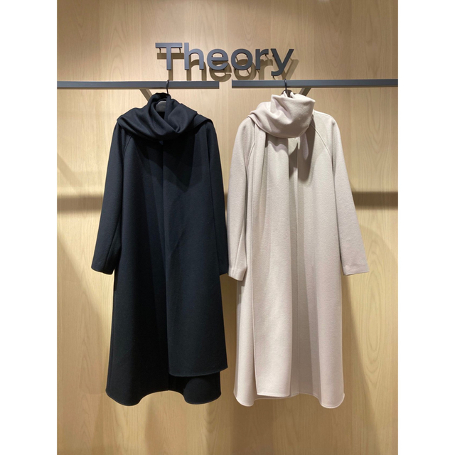 免税店 もひょっこ様専用 Theory 20aw スカーフ付きロングコート レディース