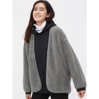 ユニクロ(UNIQLO)のユニクロ　ボアフリースジャケット　新品未使用(ノーカラージャケット)