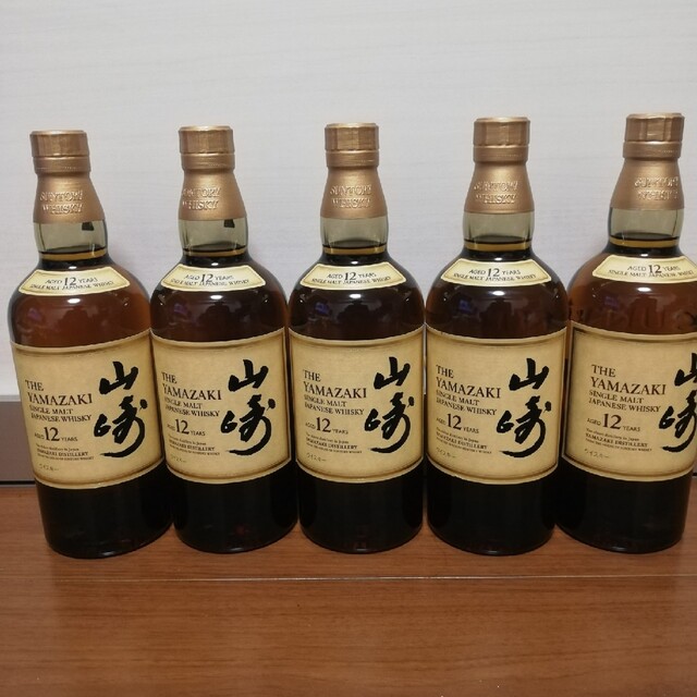 サントリー　山崎　12年　700ml　５本セット　新品未開栓品