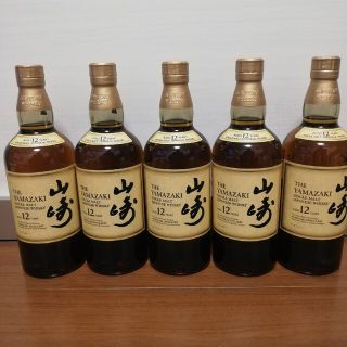 サントリー(サントリー)のサントリー　山崎　12年　700ml　５本セット　新品未開栓品(ウイスキー)